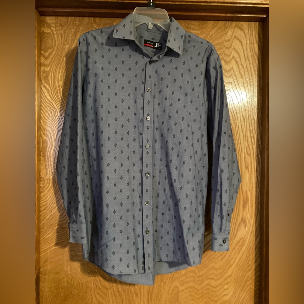 JF J FERRAR Slimfit, long sleeve, snake print shirt